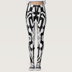Leggings "Ratti_Creative_Arts", weiß und schwarz
