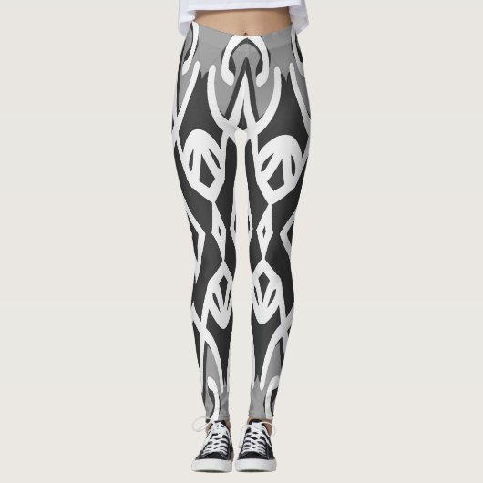 Leggings "Ratti_Creative_Arts", weiß und schwarz (Vorderseite)
