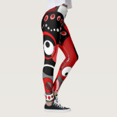 Leggings - Red Geometric (Rechts)