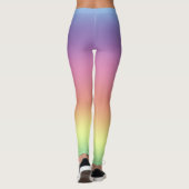 Leggings - Regenbogenfarbene Streifen (Rückseite)