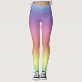 Leggings - Regenbogenfarbene Streifen (Vorderseite)