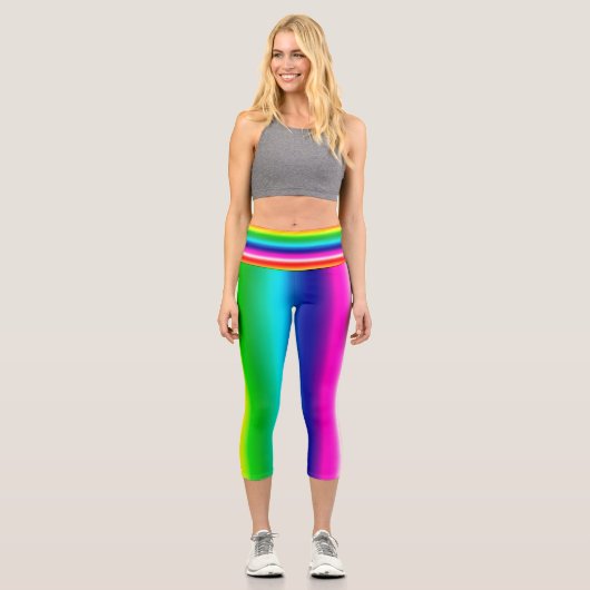 Leggings - Regenbogenstreifen (Vorderseite)