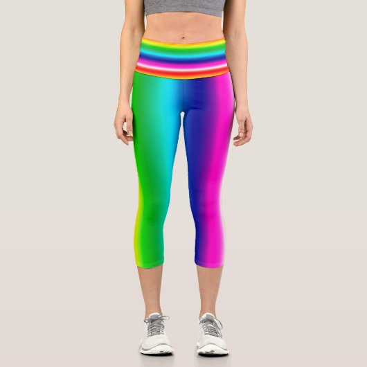 Leggings - Regenbogenstreifen (Vorderseite)