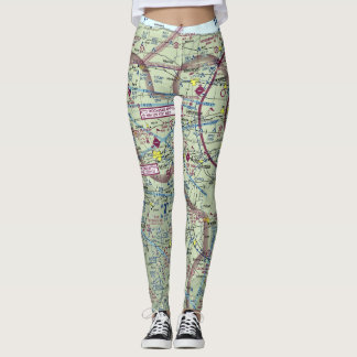 Leggings Rochester NY Aviation Map Verkaufspreis