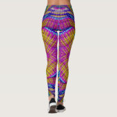 Leggings ~ rosa blau gelb ~ Original (Rückseite)
