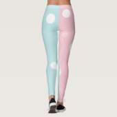 Leggings rosa/blaue Tinte (Rückseite)