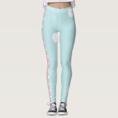 Leggings rosa/blaue Tinte (Vorderseite)