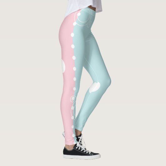 Leggings rosa/blaue Tinte (Rechts)