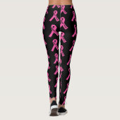 Leggings-rosa-farbene Schleife für Frauen rosa Leggings (Rückseite)