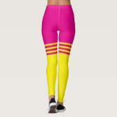 Leggings Rosa/Gelb Streifen von Francoise (Rückseite)