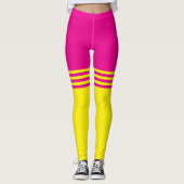 Leggings Rosa/Gelb Streifen von Francoise (Vorderseite)