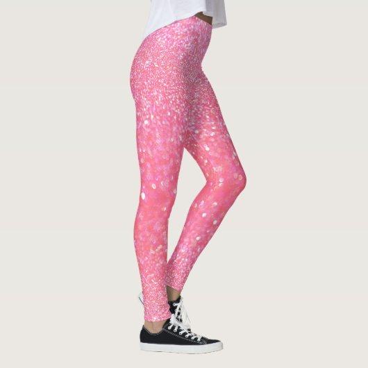 Leggings - rosa Glitzer-Zauber (Rechts)
