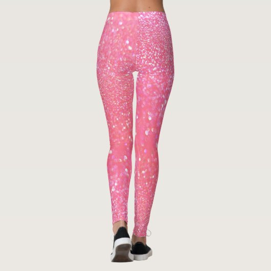 Leggings - rosa Glitzer-Zauber (Rückseite)