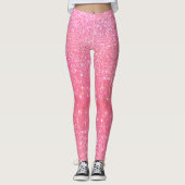 Leggings - rosa Glitzer-Zauber (Vorderseite)