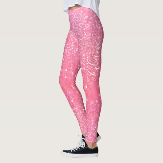 Leggings - rosa Glitzer-Zauber (Links)