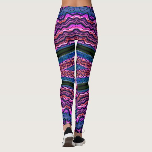 Leggings ~ rosa grün ~ Original (Rückseite)