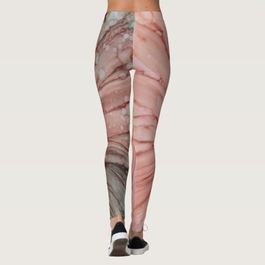 Leggings rosa/grüne Farbe (Rückseite)