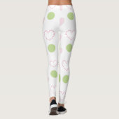 Leggings rosa Herzdesign (Rückseite)