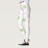 Leggings rosa Herzdesign (Links)
