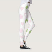 Leggings rosa Herzdesign (Rechts)