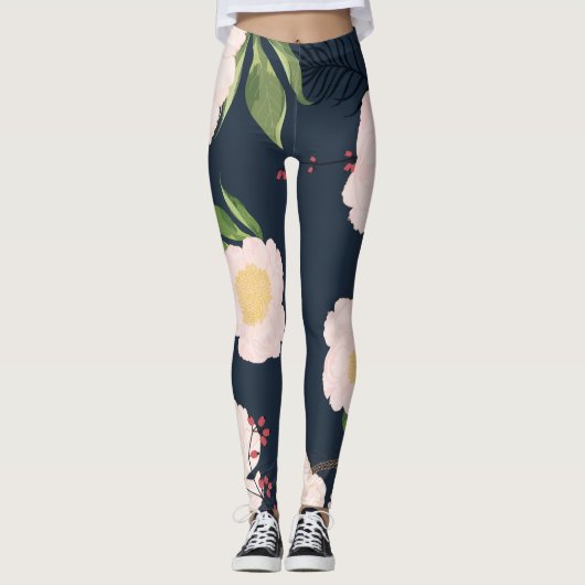 Leggings Rosa Marinekosmos (Vorderseite)
