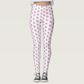 Leggings-Rosa-Ribbon-Schmetterlinge Leggings (Vorderseite)