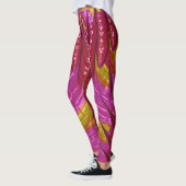 Leggings ~ Rosa rotes Goldblau ~ Original (Links)