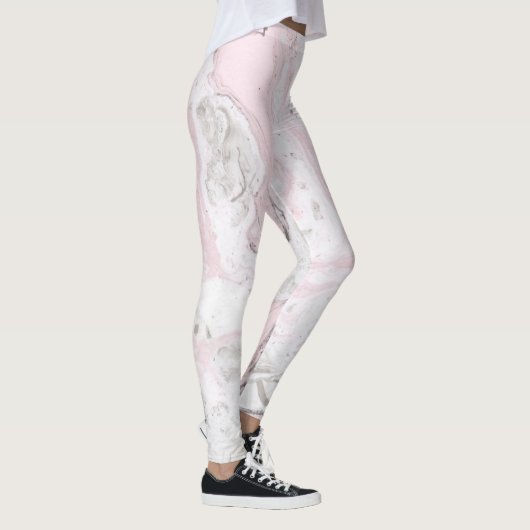 Leggings Rosa und Graumarmor (Rechts)