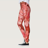 Leggings Rose Blumenrot Moderner Hipster (Links)