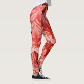 Leggings Rose Blumenrot Moderner Hipster (Rechts)