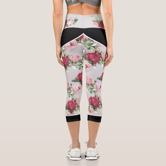 Leggings Rose - Capri (leicht grau) (Rückseite)