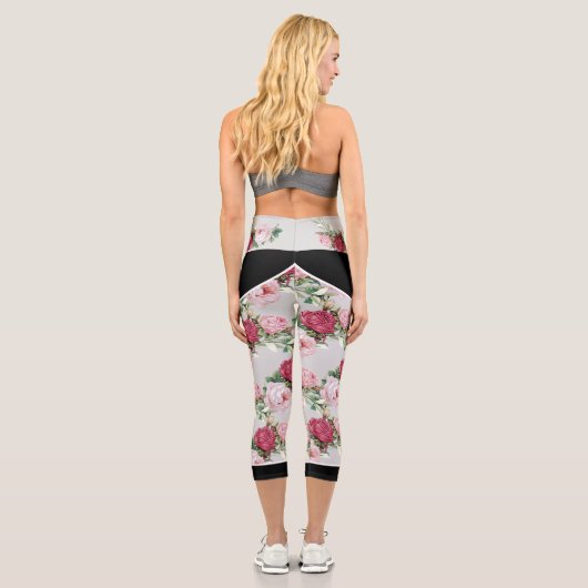 Leggings Rose - Capri (leicht grau) (Rückseite)