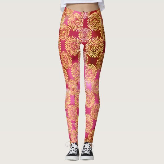Leggings Rosé doré (Vorderseite)