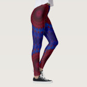 Leggings ~ Rot blau ~ Original (Rechts)