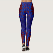 Leggings ~ Rot blau ~ Original (Rückseite)
