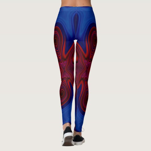 Leggings ~ Rot blau ~ Original (Rückseite)