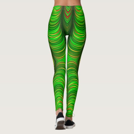 Leggings ~rot-gelb Weihnachten (Rückseite)