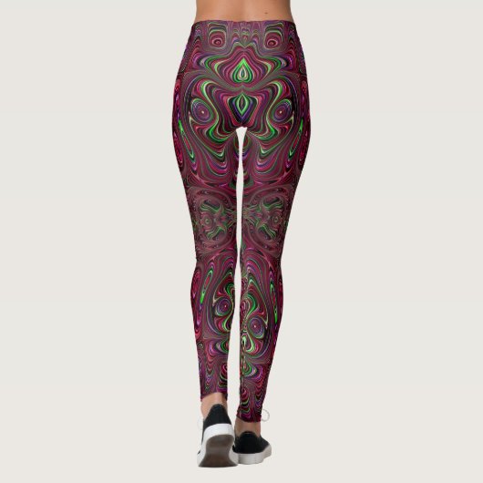 Leggings ~ rot ~ grün ~ Original (Rückseite)