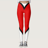 Leggings/rot, schwarz und weiß leggings (Vorderseite)