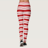 Leggings, rot und weiß gestreift leggings (Rückseite)