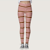 Leggings, rot und weiß gestrichen leggings (Vorderseite)
