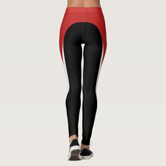 Leggings Rot/Weiß/Schwarz 3 (Rückseite)