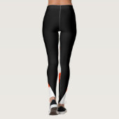 Leggings rot, weiß und schwarz (Rückseite)