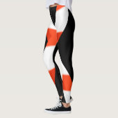 Leggings rot, weiß und schwarz (Links)