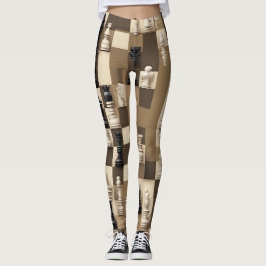 Leggings Schachbrett (Vorderseite)