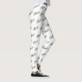 Leggings - Schwarz auf Weiß (Rechts)
