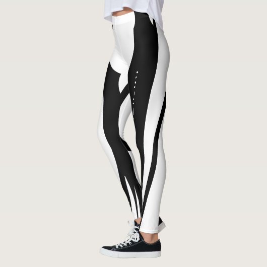 Leggings Schwarz & Weiß (Links)
