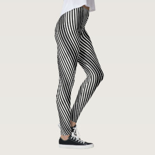 Leggings-Schwarze Streifen Leggings