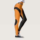 Leggings Schwarzer Pumpkin Orange (Rechts)