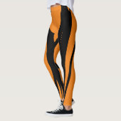 Leggings Schwarzer Pumpkin Orange (Links)